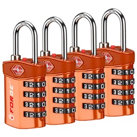 Forge Travel Lock,TSA Approved Luggage Locks for Air Travel, Gym Lockers, School Lockers, Pelican Cases, Gun Case, Easy Read Dials, Durable Alloy Body