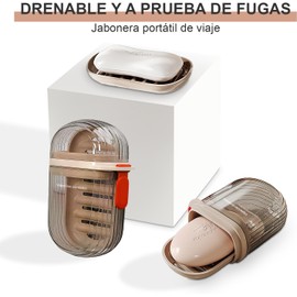 Jabonera de Viaje GAMAXIMA 129 Doble Capa Antideslizante y a Prueba de Fugas