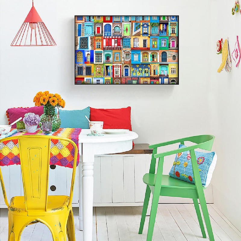 MISITU Puzzle 1000 Pieces for Adults and Children - Colourful