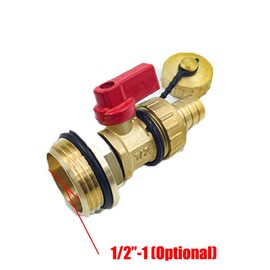 SEIWEI Brass Underfloor Heating Manifold Connection Valves Container Male 3/4" Male Threaded Ball Valve,Suitable for Underfloor Heating