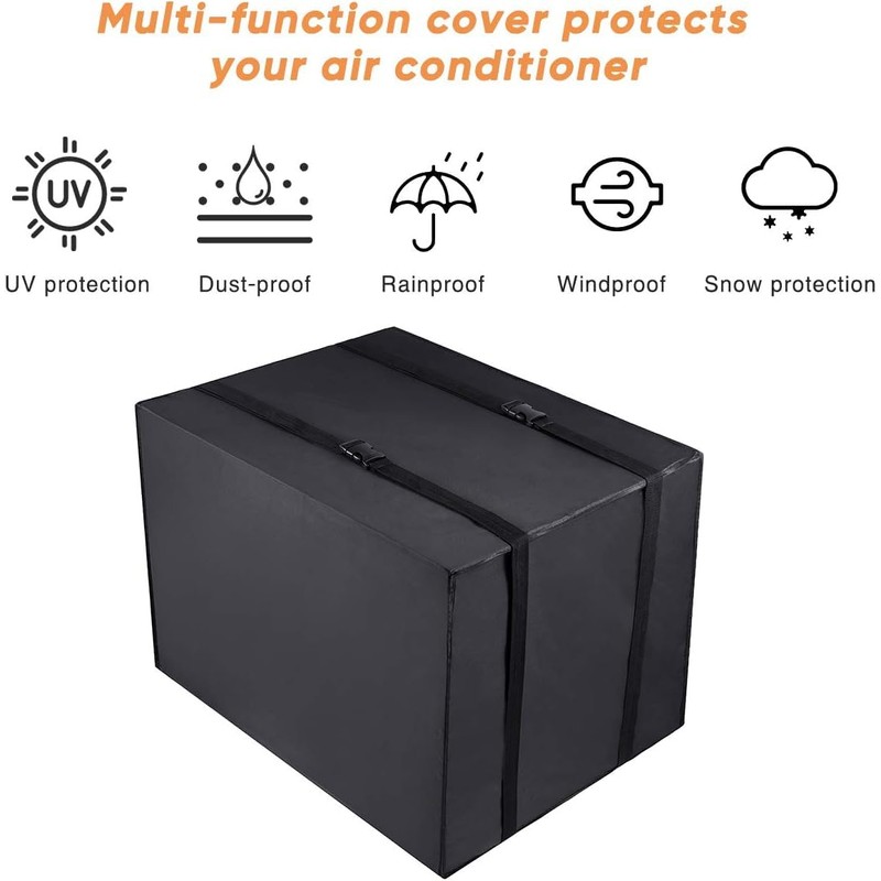 Luxiv 2 Pack Window Air Conditioner Cover Outdoor Winter, Outside