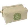 'Green Man Face' Canvas Wash Bag/Makeup Case (CS00043644)
