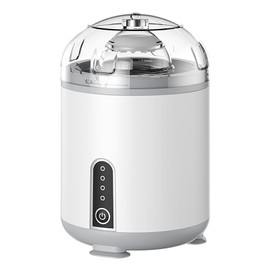 Electric Egg Scrambler Shaker Efficient Mixing Uniform Rotation Multifunctional Portable Eggs Yolk White Mixer for Kitchen White