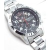 Seiko SND375P Men's Chronograph Watch with Military Style Strap, Black