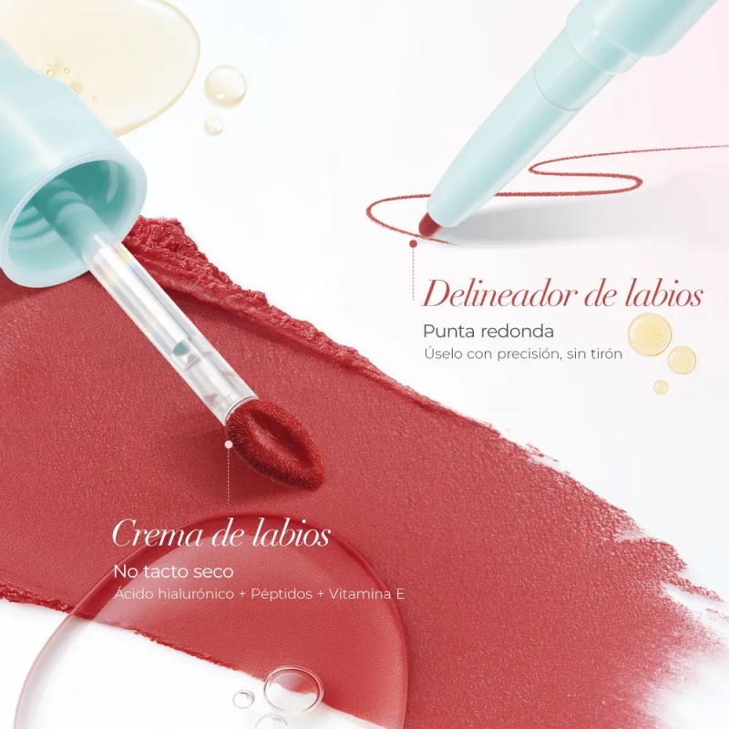 Sace Lady Delineador De Labios 2 En 1 Mate Suave