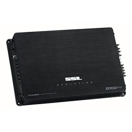 Sound Storm EV2.2000 Evolution 2000 Watt, 2 Channel, 2 to 8 Ohm Stable Class A/B, Full Range, Bridgeable, MOSFET Car Amplifier with Remote Subwoofer Control