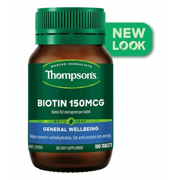 THOMPSONS Biotin 150mcg 100 Tablets