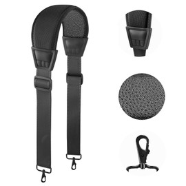 FIEIL 67inch Silica Gel Shoulder Strap, Replacement Laptop Strap, with Cushioned Shoulder Pad and Metal Swivel Hooks, Fits Duffle, Messenger, Luggage, Camera, Gym Bag(Anti-Slip Texture)