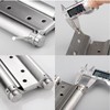 CENPEK 2PCS 3 Inch Stainless Steel Two-Way Hinge Double Opening