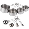8Pcs/Set Stainless Steel Measuring Cup Spoon with Scales Kitchen Cooking