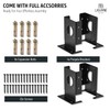 4PCS Adjustable Wood Fence Pergola Post Base Brackets Fit 4x4