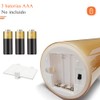 3PCS Velas LED Sin Llama, Velas Decorativas (Cabezal fijo dorado)