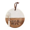 Mud Pie Mr. And Mrs. Board Set, multicolor, board 9"