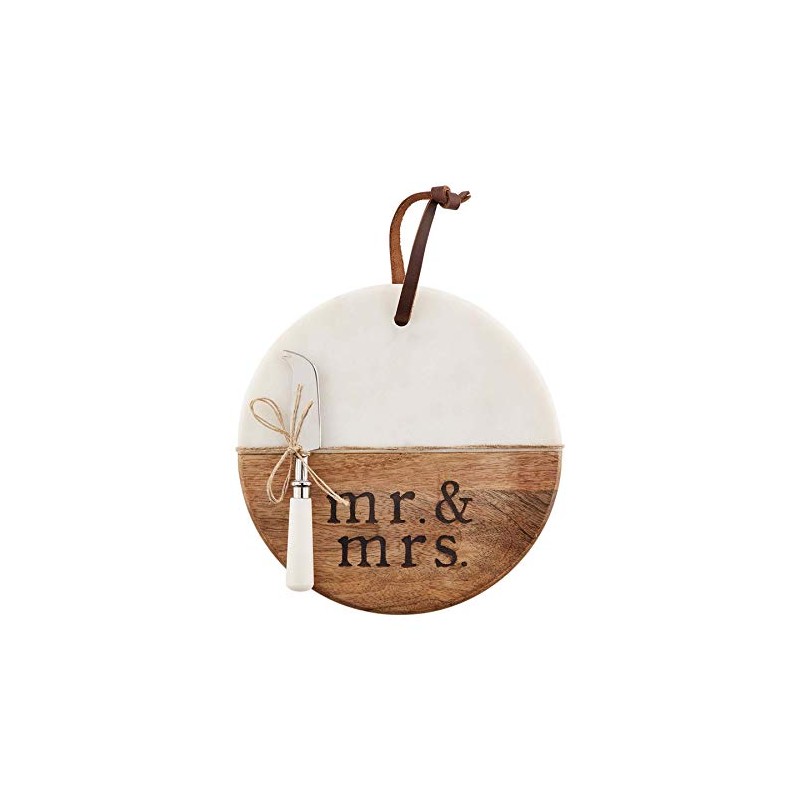 Mud Pie Mr. And Mrs. Board Set, multicolor, board 9"