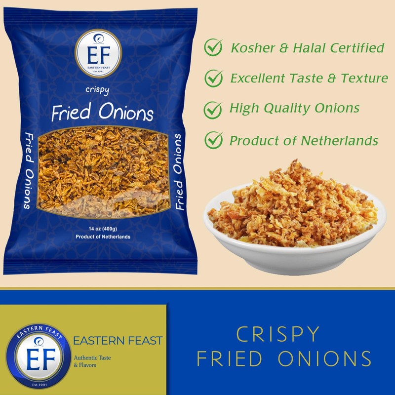 EF - Crispy Fried Onions (2 PACK) 14 oz each,