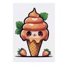 'Kawaii Style Ice Cream Cone ' Temporary Tattoo - Water