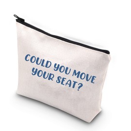 WCGXKO Superhero Gift Could You Move Your Seat Zipper Pouch Makeup Bag For Fandom Girls (Could You Move Your Seat)