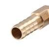 sourcing map Brass Hose Barb Fitting Elbow, 10mm Barbed x