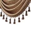 ELKCA Thick Chenille Window Curtains Valance for Living Room Coffee
