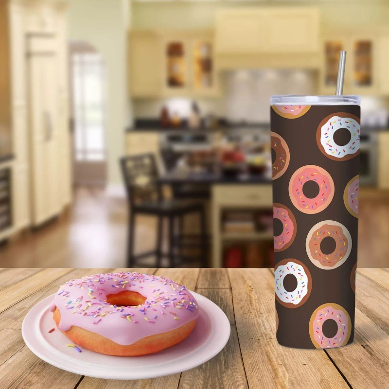 White ProSub 20oz Straight Skinny Tumbler Sublimation Mug Blanks -