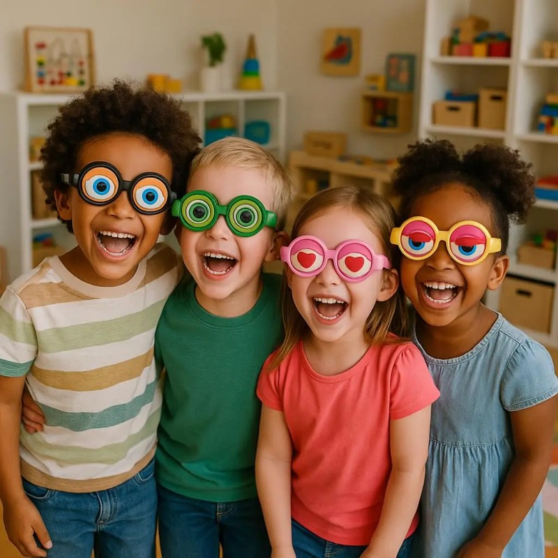 Divertidas Gafas De Utilería Con Mecanismo De Ojo Parpadeant