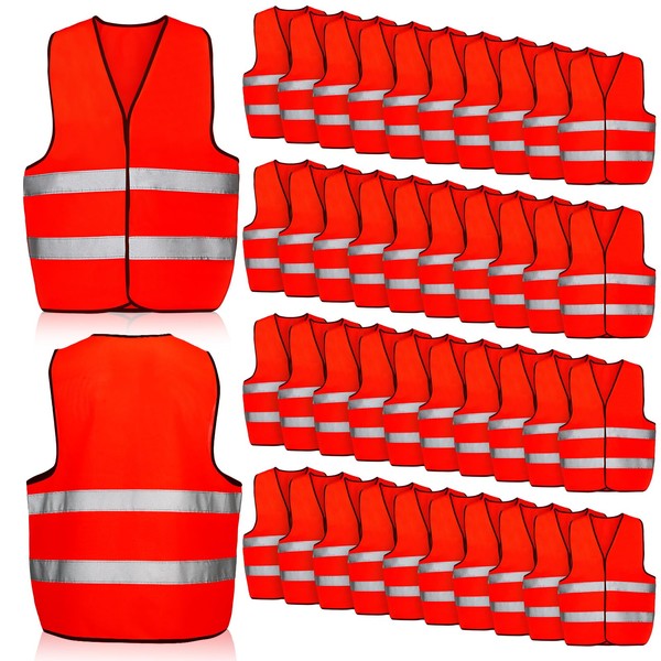 Tarpop Tarpop 60 Packs Safety Vests Pack High Visibility Construction