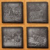 Deer Wildlife (4 images) Set #1 Coasters - Square Slate