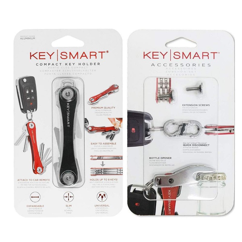 KeySmart - Compact Key Holder and Keychain Organizer (w/Expansion Pack-14
