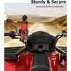 Kewig Anti-Theft Motorcycle Cup Holder, Extra Large Adjustable Size Bike