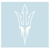 Arizona State Sun Devils Decal (WHT PITCHFORK DECAL (3",4",6",12",18"), 4