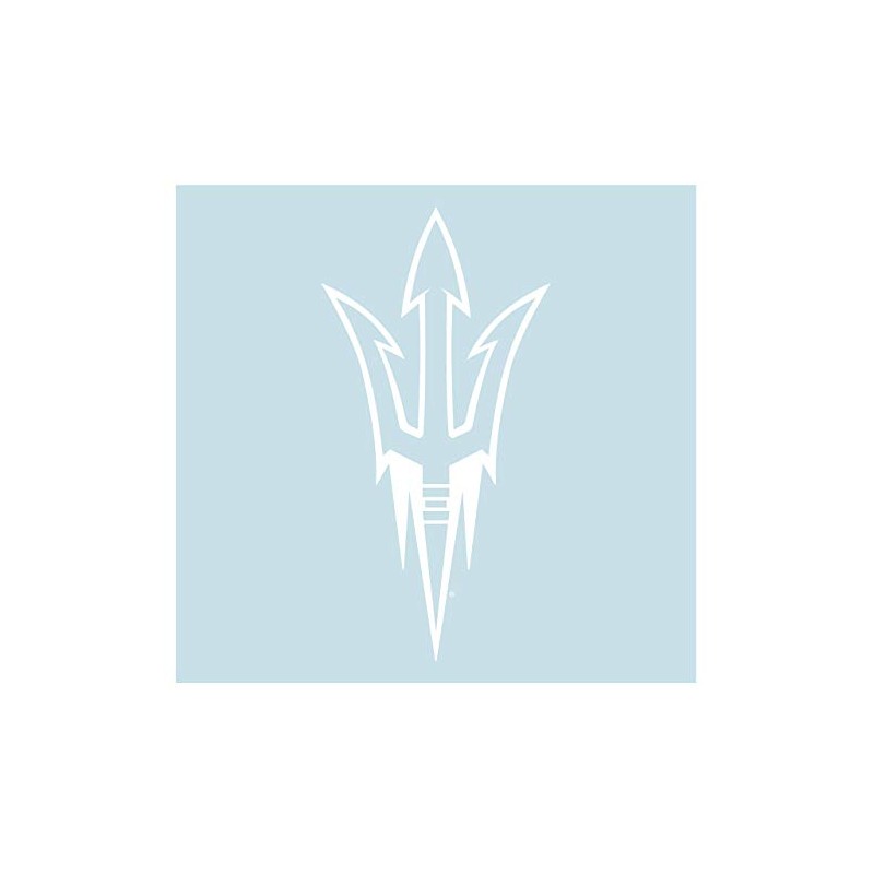 Arizona State Sun Devils Decal (WHT PITCHFORK DECAL (3",4",6",12",18"), 4