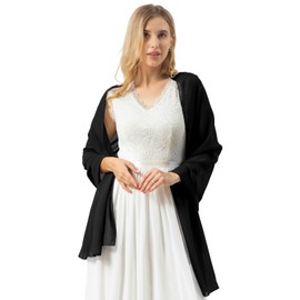 Bridesmay Chiffon Elegant Stole Scarf for Dress in Various Colours - l