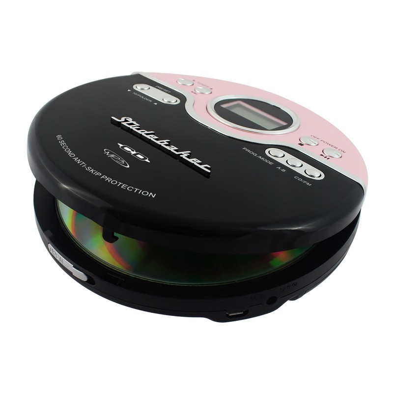 Studebaker SB3703PBB Joggable Personal CD/MP3 Player with FM PLL Radio