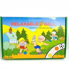 24-Pack Stress Relief Balls for Hand Therapy - Strengthen Grip, Finger & Wrist Muscles - Exercise Squeeze Balls for Therapeutic Stress Reduction & Enhanced Muscle Strength