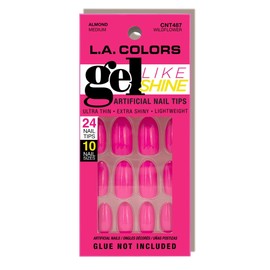 L.A. COLORS Gel Like Shine Nail Tips, Wildflower CNT487