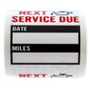 Oil Change Reminder Stickers / 250 Clear Window Automotive Mechanic