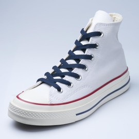 Handshop Flat Shoelaces 5/16" - Shoe Laces Replacements For Sneakers and Athletic Shoes Boots Navy Blue 102cm