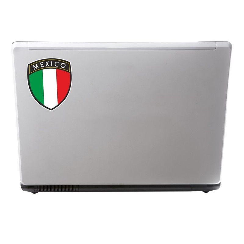 2 x 10cm/100mm Mexico Flag Design Vinyl Stickers Travel Luggage