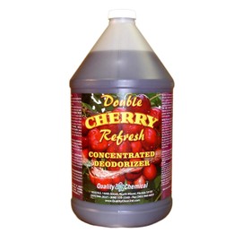 Quality Chemical Double Cherry Refresh - Concentrated yet economical deodorant for the removal of unpleasant odors / 1 gallon (128 oz.)