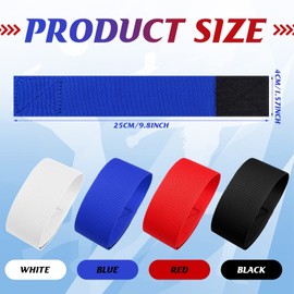 Kajaia Solid Sleeves Holders Sports Sleeve Clips Soccer Softball Baseball Sleeves Ties for Sports T Shirts 9.84 x 1.57 Inch