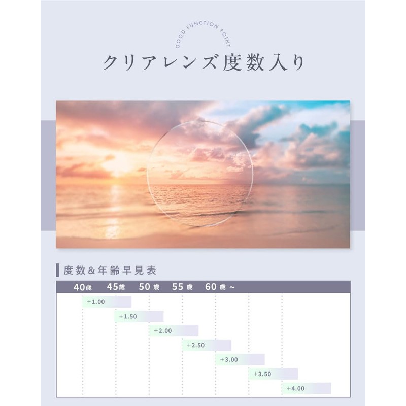 [bh life] 老眼鏡 遠近両用 メガネ 眼鏡 シニアグラス おしゃれ 老眼 レディース
