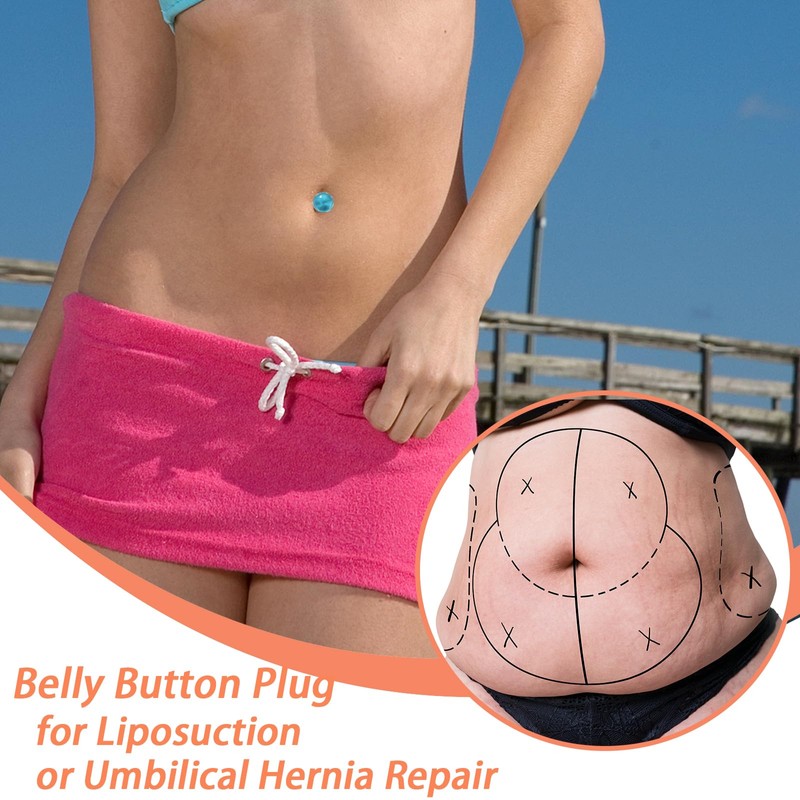 12PCS Ball-Shape Belly Button Plug Post Tummy Tuck Belly Button