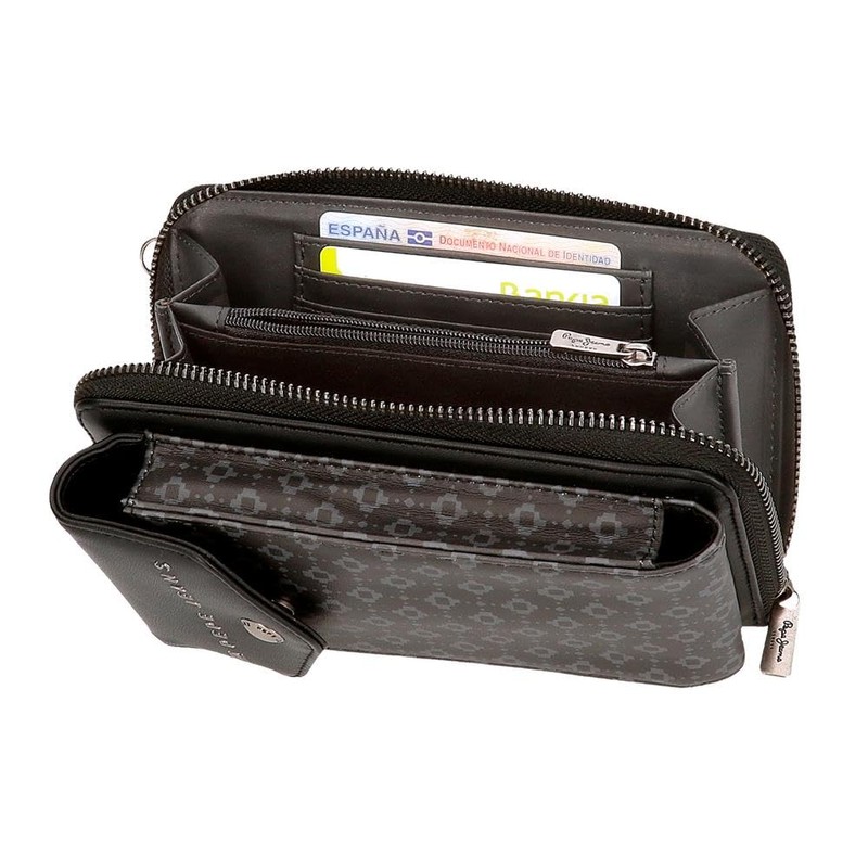 Pepe Jeans Bethany Faux Leather Wallets and Wallets Black Green