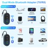 Upgraded Airplane Bluetooth Adapter,SOARFLY Bluetooths Transmitter 3.5mm Aux Jack With