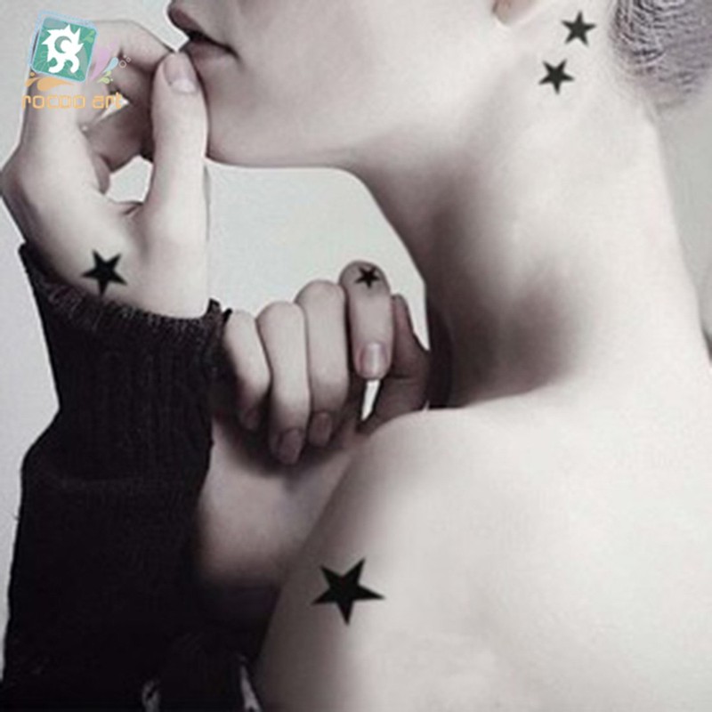 S.A.V.I 3D Temporary Tattoo Stars Design Size 10.5x6cm - 1pc,