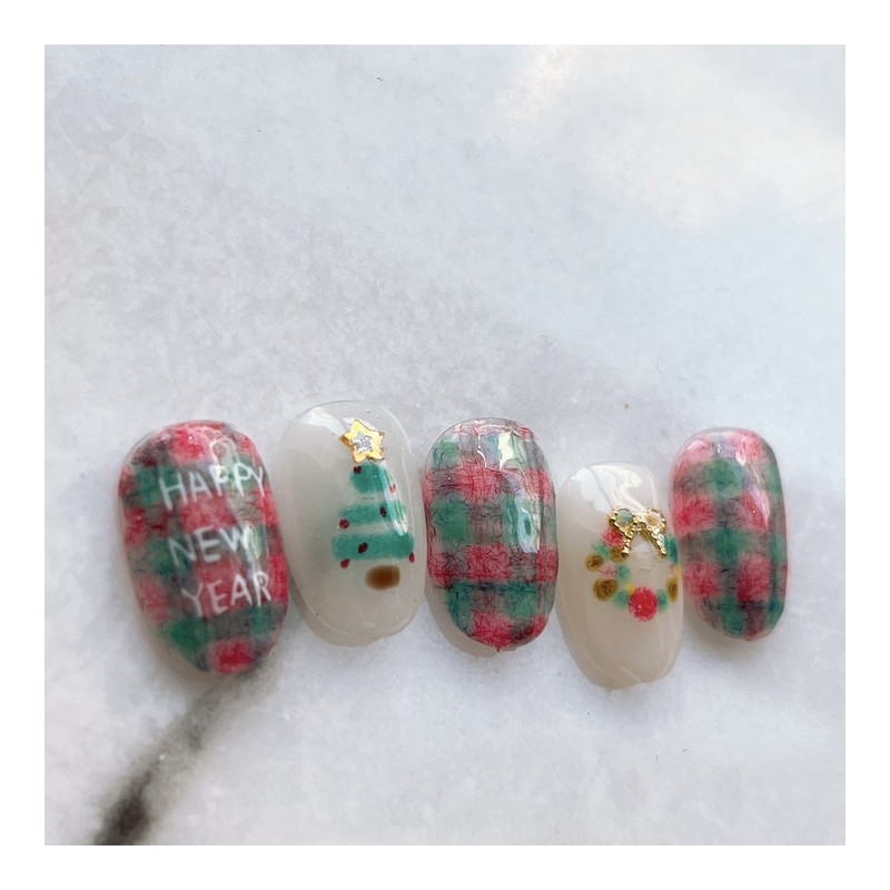 Pure J [x-mas collection 2]ʜ.ɴ.ʏ ❄ - Short Almond /