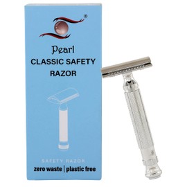 Pearl Shaving Double Edge Safety Razor L-55 (Close Comb,Chrome)