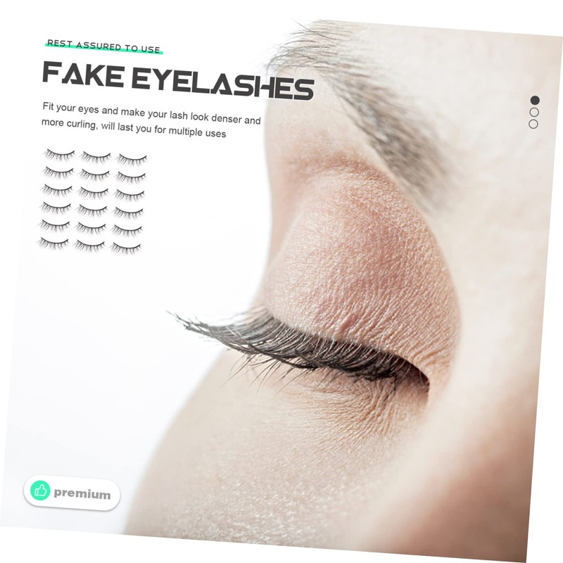 Mikinona 20 Pair Set Bulk Lashes Fake Lashes Makeup Strip