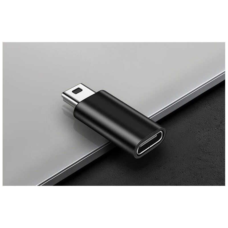 Accessonico 2 Pack Mini USB to USB-C Adapter USB-Mini Male