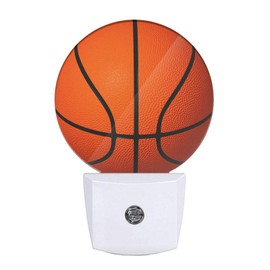 Uanvaha Sports Night Light Basketball Night Lamp for Boys Men Basketball Room Decor American Ball Night Lights Plug into Wall Dusk to Dawn Sensor for Birthday Christmas Gifts
